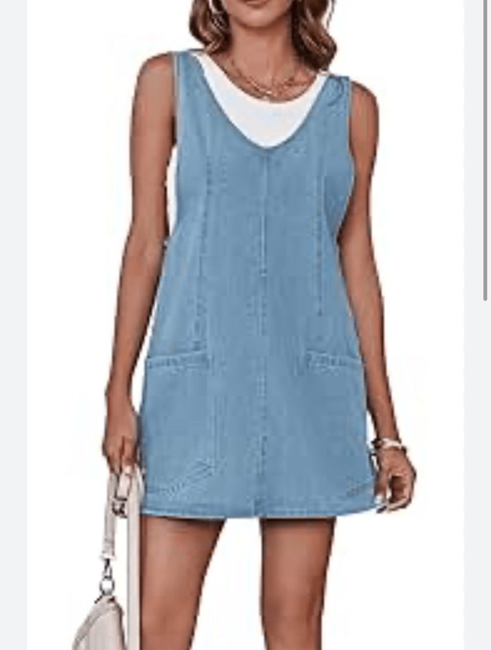 Vintage Giorgio Saint Angelo Cotton Women's Sz 8 Denimcore Cottagecore Dress